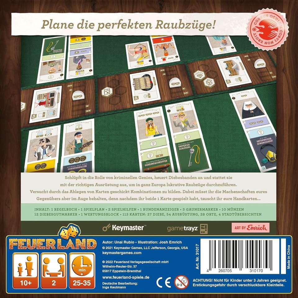 BoardGame: Feuerland Spiele Caper Europe — 3